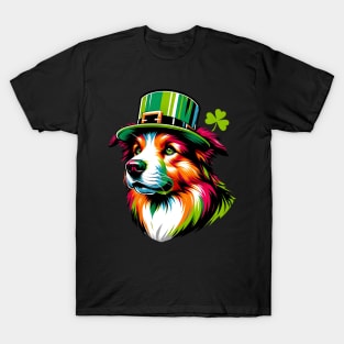 Danish-Swedish Farmdog Enjoys Saint Patrick's Day T-Shirt